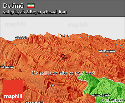 Political Panoramic Map of Delīmū