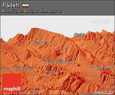 Political Panoramic Map of Pādeh