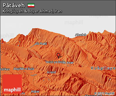 Political Panoramic Map of Pātāveh
