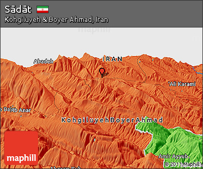 Political Panoramic Map of Sādāt