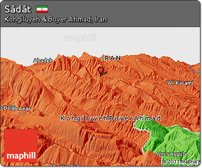 Political Panoramic Map of Sādāt