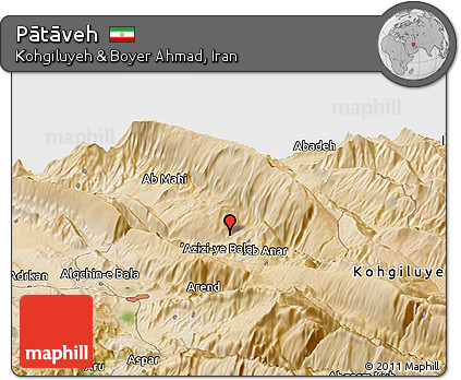 Satellite Panoramic Map of Pātāveh