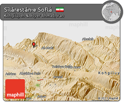 Satellite Panoramic Map of Sīlārestān-e Soflá