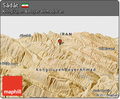 Satellite Panoramic Map of Sādāt