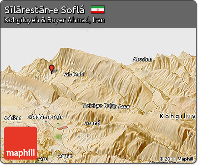 Satellite Panoramic Map of Sīlārestān-e Soflá