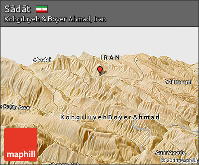 Satellite Panoramic Map of Sādāt