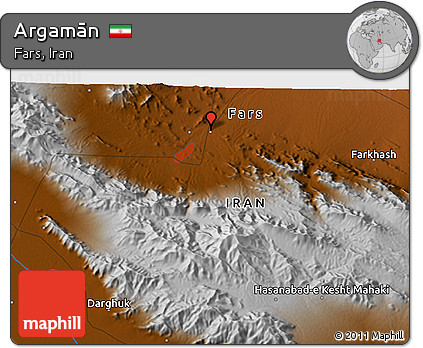 Physical 3D Map of Argamān