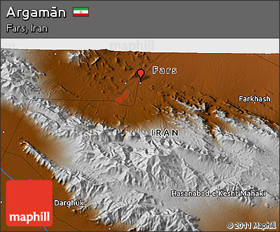 Physical 3D Map of Argamān