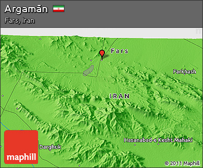 Political 3D Map of Argamān