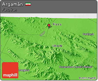 Political 3D Map of Argamān