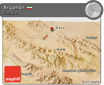 Satellite 3D Map of Argamān