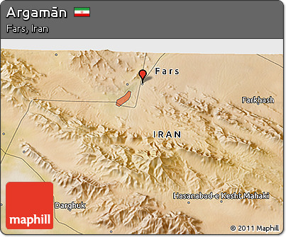 Satellite 3D Map of Argamān