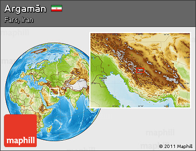 Physical Location Map of Argamān