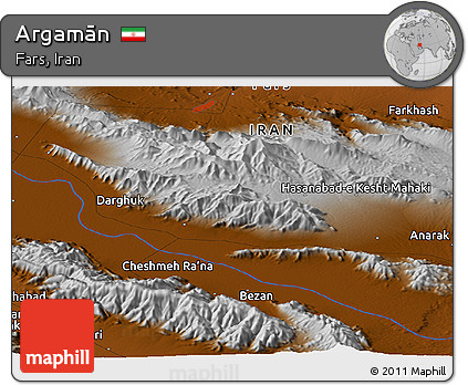Physical Panoramic Map of Argamān