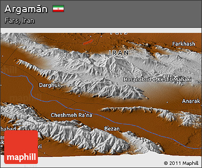 Physical Panoramic Map of Argamān