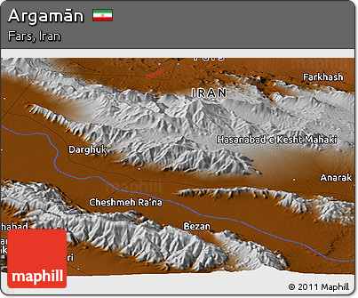 Physical Panoramic Map of Argamān