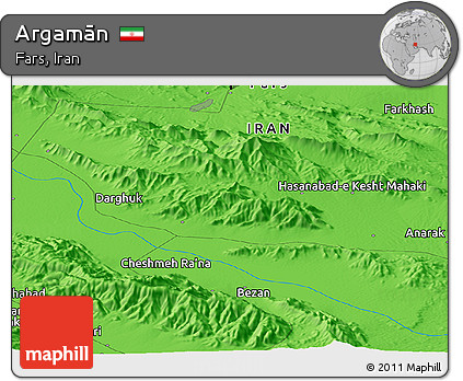 Political Panoramic Map of Argamān
