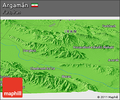 Political Panoramic Map of Argamān