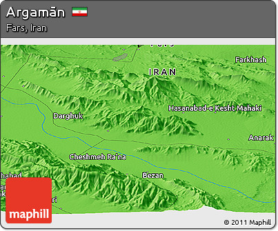 Political Panoramic Map of Argamān