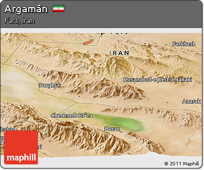 Satellite Panoramic Map of Argamān