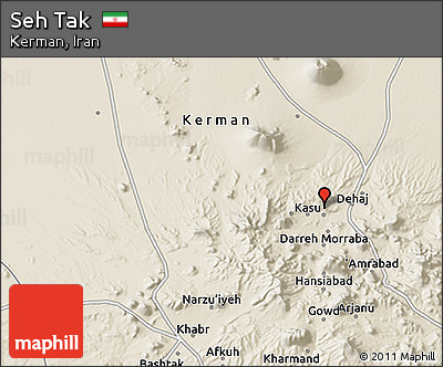 Shaded Relief 3D Map of Seh Tak
