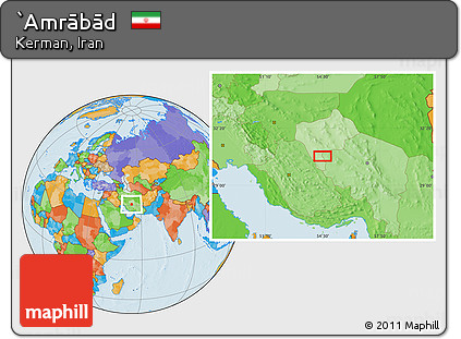 Political Location Map of `Amrābād