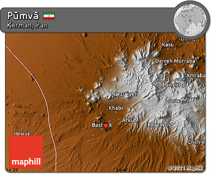 Physical Map of Pūmvā