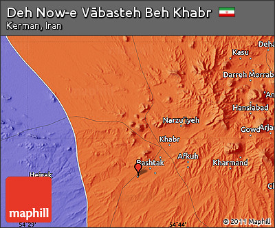 Political Map of Deh Now-e Vābasteh Beh Khabr