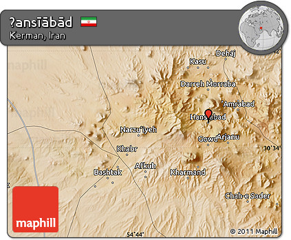 Satellite Map of Ḩansīābād