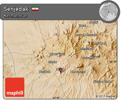 Satellite Map of Senjedak