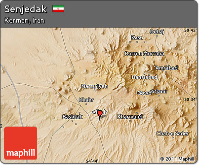Satellite Map of Senjedak