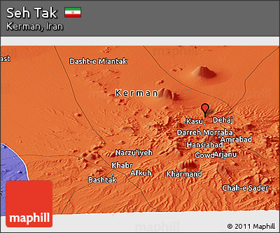 Political Panoramic Map of Seh Tak