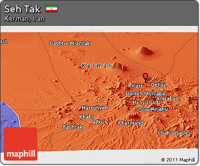 Political Panoramic Map of Seh Tak