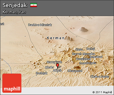 Satellite Panoramic Map of Senjedak