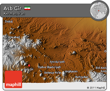 Physical 3D Map of Asb Gīr