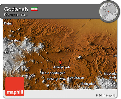 Physical 3D Map of Godaneh