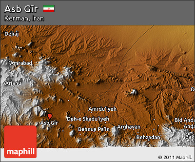 Physical 3D Map of Asb Gīr