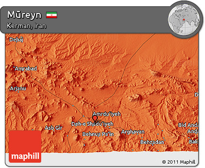 Political 3D Map of Mūreyn