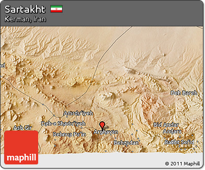 Satellite 3D Map of Sartakht