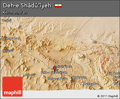 Satellite 3D Map of Deh-e Shādū'īyeh