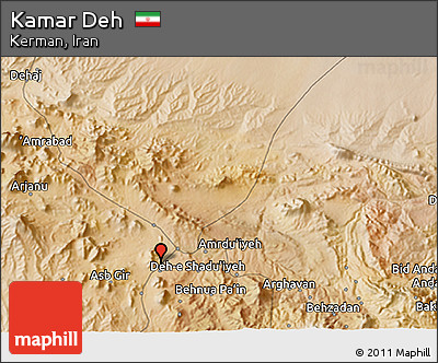 Satellite 3D Map of Kamar Deh