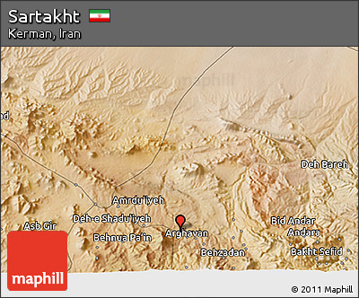 Satellite 3D Map of Sartakht