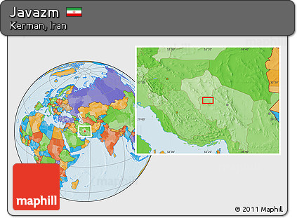Political Location Map of Javazm