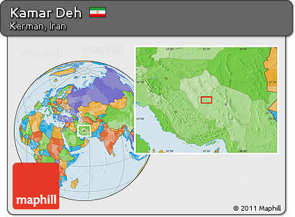 Political Location Map of Kamar Deh