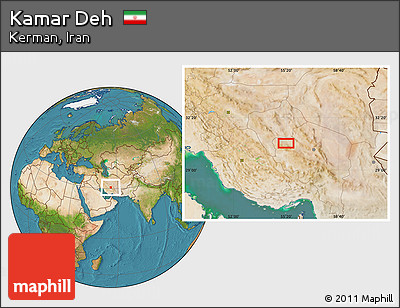 Satellite Location Map of Kamar Deh
