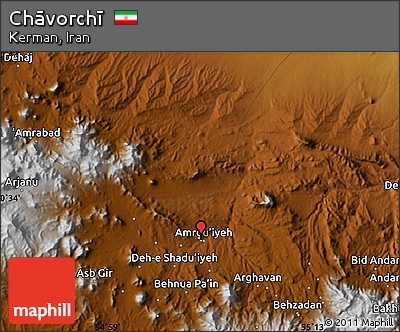 Physical Map of Chāvorchī
