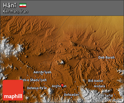 Physical Map of Hānī