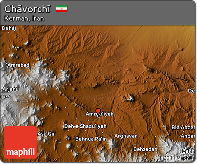 Physical Map of Chāvorchī