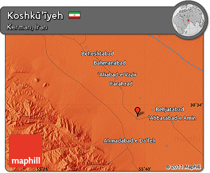 Political Map of Koshkū'īyeh