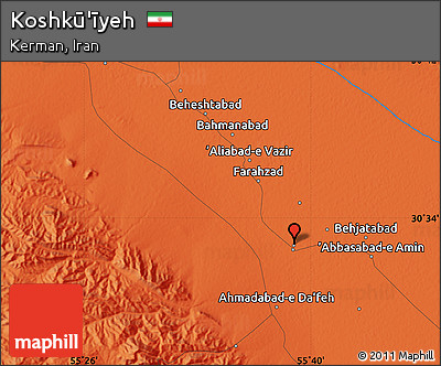 Political Map of Koshkū'īyeh